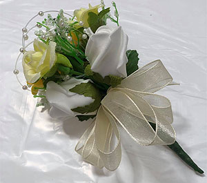 Handmade wedding corsages